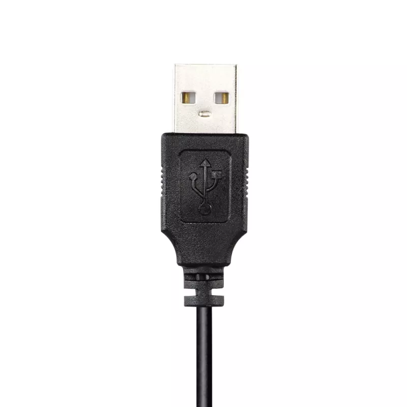 Hama HS-USB300 PC biroja austiņas, vadu, USB, melnas