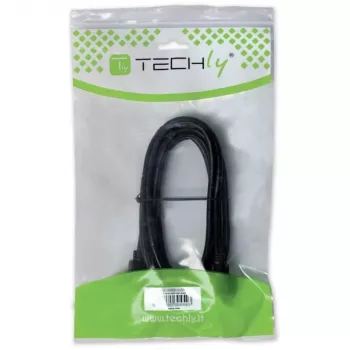 Techly USB 2.0 kabelis A vīrišķais / B vīrišķais leņķveida 3m ICOC U-AB-30-ANG