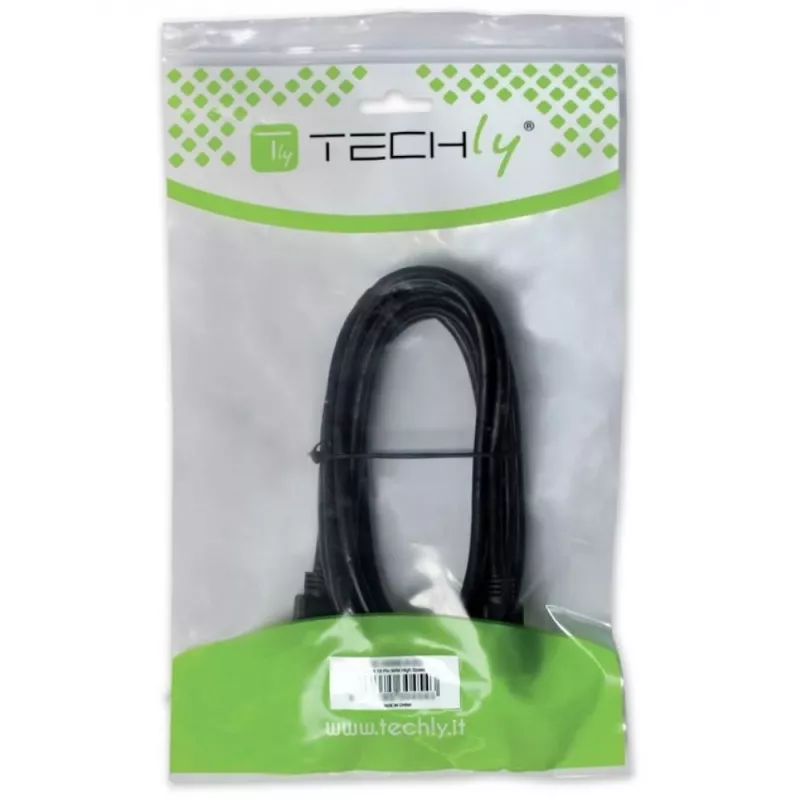 Techly USB 2.0 kabelis A vīrišķais / B vīrišķais leņķveida 3m ICOC U-AB-30-ANG