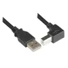Techly USB 2.0 kabelis A vīrišķais / B vīrišķais leņķveida 3m ICOC U-AB-30-ANG
