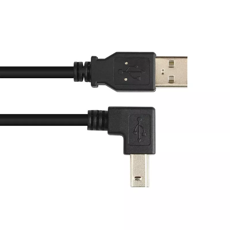 Techly USB 2.0 kabelis A vīrišķais / B vīrišķais leņķveida 3m ICOC U-AB-30-ANG
