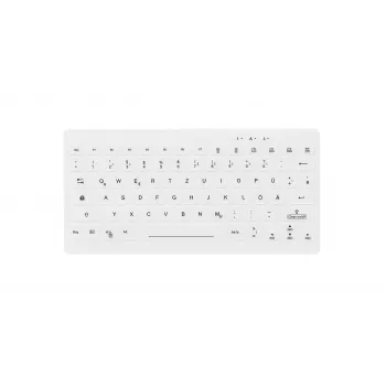 Contour Design Active Key Contour QuickClean Medicīnas Tastatūra IP65 Mini Bezvadu Balta DE C4112