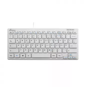 Tastatūra MediaRange MROS113 Office USB QWERTZ vācu Baltā