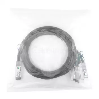 InfiniBand/optiskās šķiedras kabelis BlueOptics Q28-4S28-DAC-3M-AT-BL 3m QSFP28 4xSFP28 Vīrietis/Vīrietis