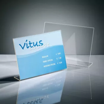 Slīps stenda informācijas turētājs A4 ainava Sigel TA211