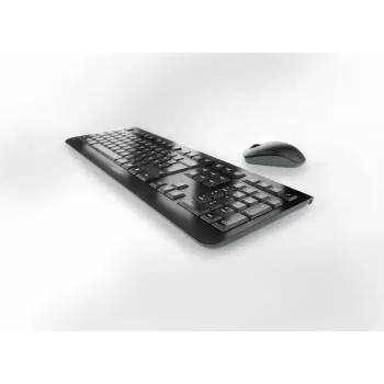 Bezvadu tastatūras un peles komplekts Cherry CHERRY DW 3000 — 108 taustiņu QWERTY, RF bezvadu, melns