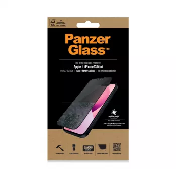 PanzerGlass Privātuma ekrāna aizsargs Apple iPhone 13 Mini no malas līdz malai, triecienizturīgs