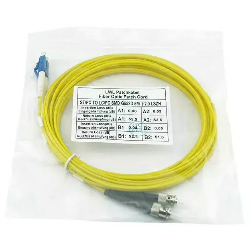 BlueOptics SFP3133BU1MK InfiniBand optiskās šķiedras kabelis 1 m LC ST Dzeltens
