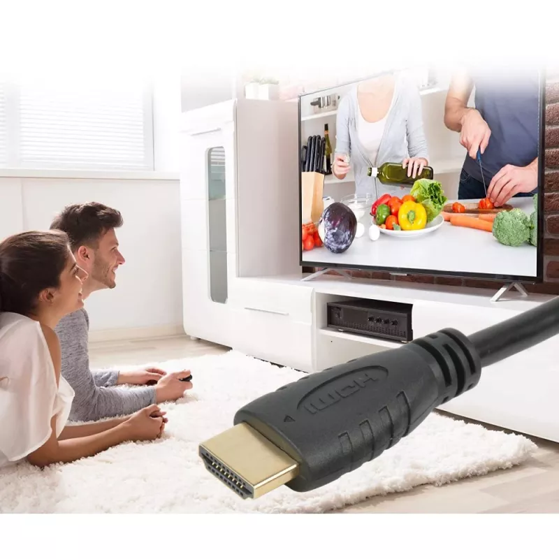 Techly HDMI 2.0 kabelis A/A vīriešu/vīriešu 3m Melns ICOC HDMI2-4-030