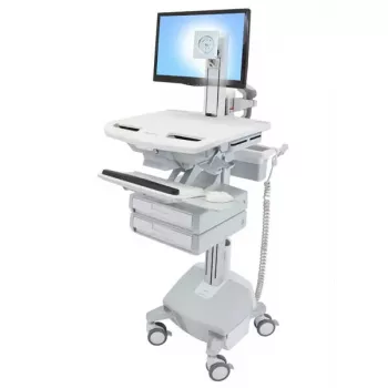 Multividu ratiņi Ergotron StyleView alumīnija pelēkā baltā krāsā