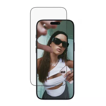 Aizsargstikls PanzerGlass SAFE iPhone 17 Pro Max – PET plēve ar melnu rāmi, EasyAligner, triecienizturīga