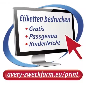 Pašlīmējošas etiķetes aplis Avery L6019REV-25