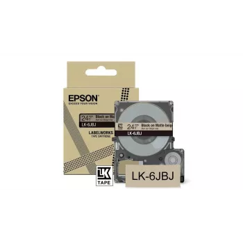 Epson LK-6JBJ lentes kasetne, bēša, melna
