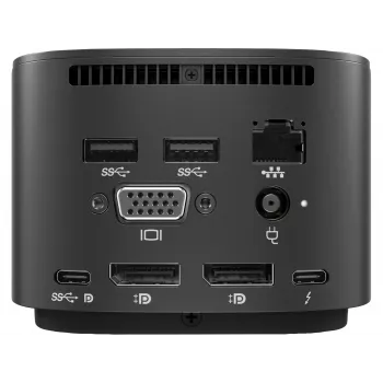 HP Thunderbolt Dock G2 ar kombinēto kabeli, vadu, melna
