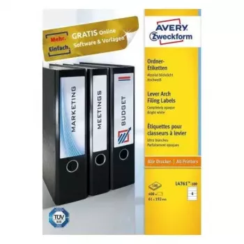 Pašlīmējošā etiķete Avery L4761-100 noapaļots taisnstūris