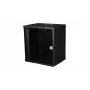 Equip Eco Mount sienas skapis 19 inch, 12U, 540x400 mm, melns RAL 9005