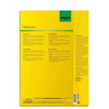 Sveiciena/Līdzjūtības karte Sigel DP671, 50 gab., A6/A5, 185 g/m²