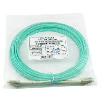 BlueOptics BK840A InfiniBand optiskā šķiedra kabelis 5 m LC Aqua OM3