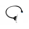 Conceptronic EMRICK11B 19-pin sievišķais uz diviem USB-A sievišķajiem USB 3.0 adapteris