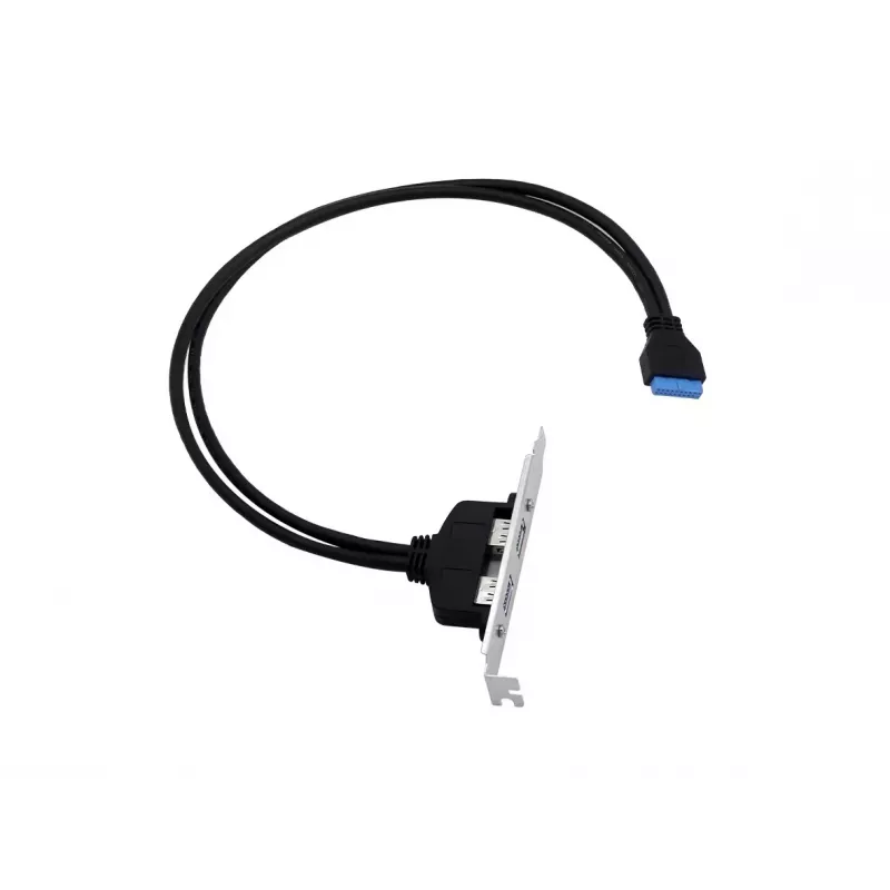 Conceptronic EMRICK11B 19-pin sievišķais uz diviem USB-A sievišķajiem USB 3.0 adapteris
