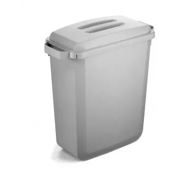Atkritumu konteiners Durable 1800503050 Taisnstūrveida Plastmasas Pelēks Platums 590 mm Dziļums 282 mm Augstums 600 mm