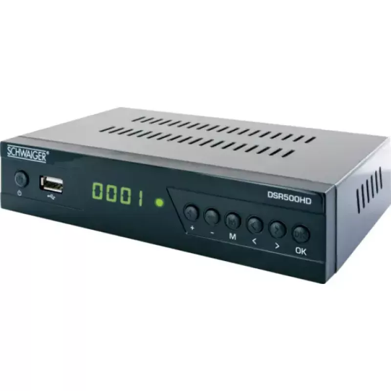 Set-top kaste Schwaiger DSR500HD kabelim Full HD melna