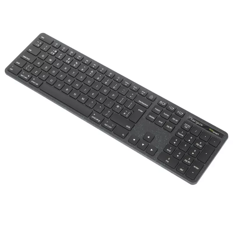 Targus EcoSmart AKB873UK bezvadu tastatūra RF Wireless + Bluetooth QWERTY UK melna
