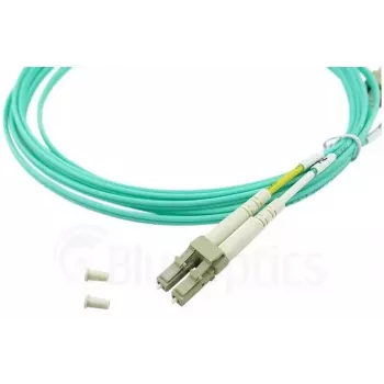 BlueOptics LC-SC daudzmodu OM3 Duplex optiskās šķiedras savienojuma kabelis, LC-UPC/SC-UPC, 10 m, bēšā krāsā (saderīgs ar Corning 055702T512000010M)