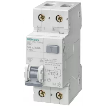 Siemens 5SU1356-6KK16 noplūdes strāvas aizsardzības slēdzis (FI) tips A 16A 30mA