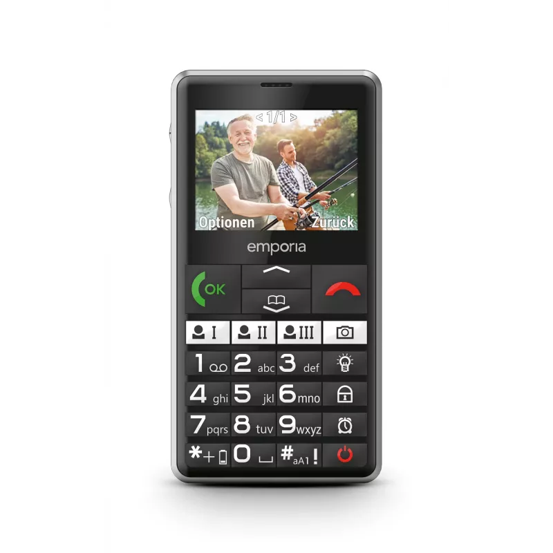 Emporia emporiaPURE-LTE senioru telefons, melns, 5.87 cm (2.31 inch)