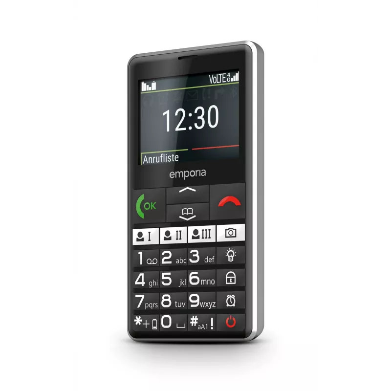 Emporia emporiaPURE-LTE senioru telefons, melns, 5.87 cm (2.31 inch)