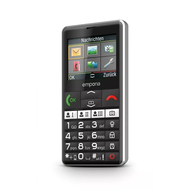 Emporia emporiaPURE-LTE senioru telefons, melns, 5.87 cm (2.31 inch)
