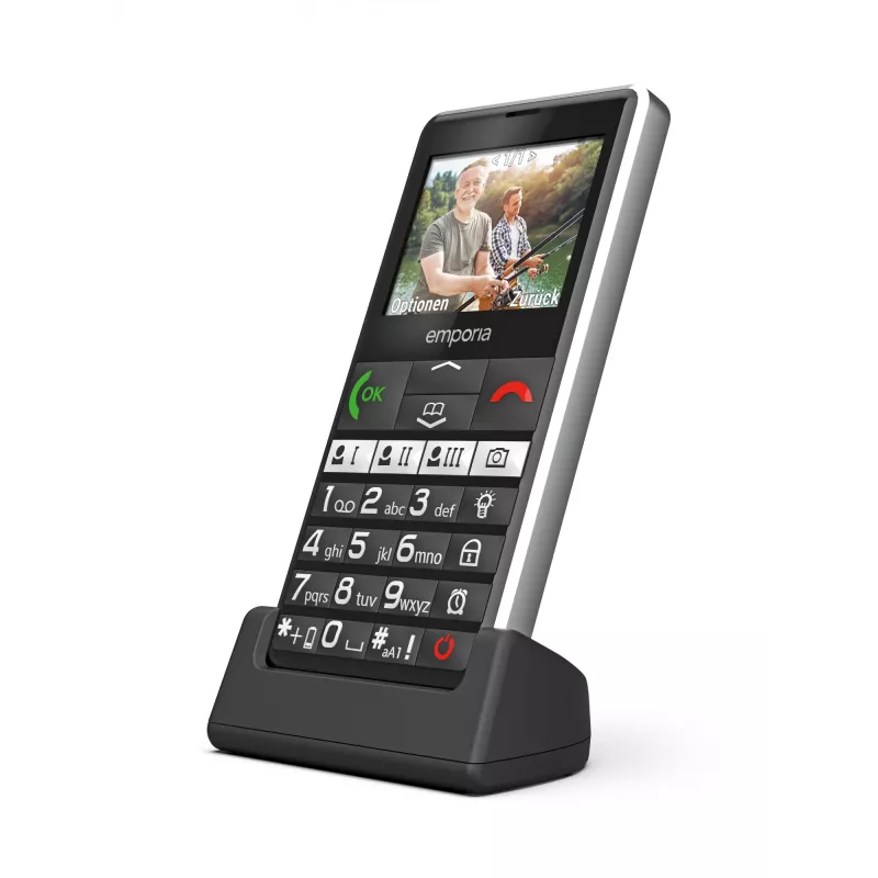 Emporia emporiaPURE-LTE senioru telefons, melns, 5.87 cm (2.31 inch)
