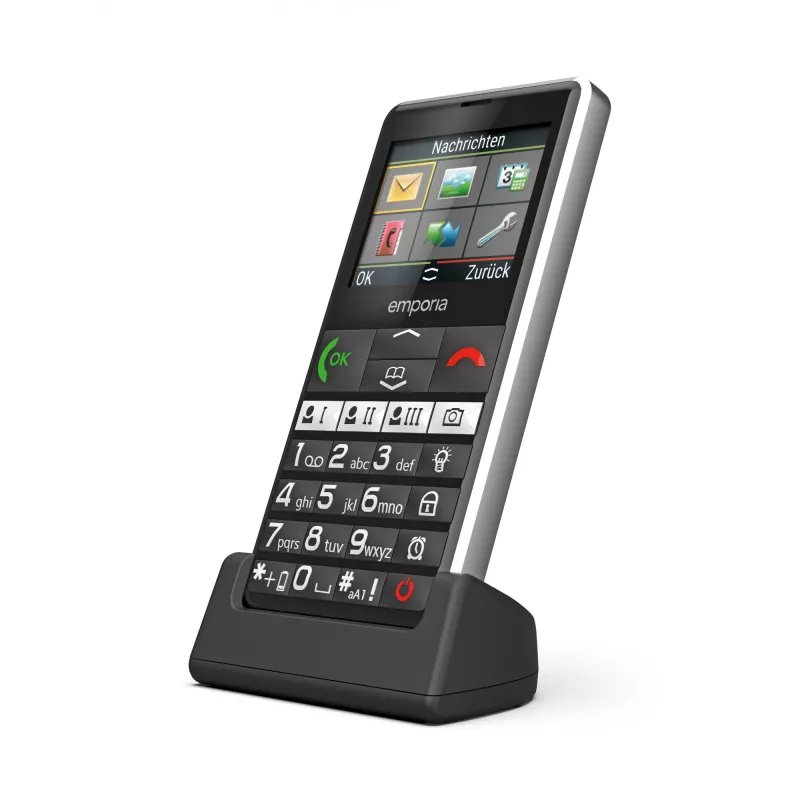 Emporia emporiaPURE-LTE senioru telefons, melns, 5.87 cm (2.31 inch)