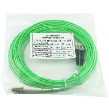 Šķiedru optikas kabelis BlueOptics SFP3133GU0.5MK LC ST OM5 0.5m Laims