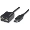 Techly DisplayPort DP uz VGA adapteris M F IADAP DSP-250, 0.07 m, DisplayPort, 2 x VGA (D-Sub), vīrietis, sieviete, 1920 x 1200 pikseļi