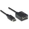 Techly DisplayPort DP uz VGA adapteris M F IADAP DSP-250, 0.07 m, DisplayPort, 2 x VGA (D-Sub), vīrietis, sieviete, 1920 x 1200 pikseļi