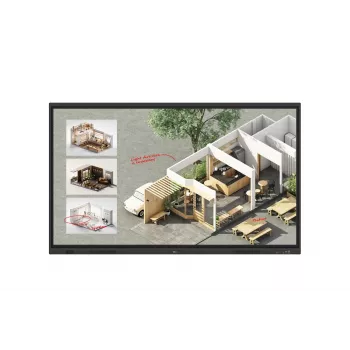 LG CreateBoard Standarta interaktīvā tāfele 190,5 cm (75 collas) 3840 x 2160 pikseļi Skārienjutīgs Melns