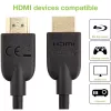Techly ICOC HDMI2-4-020T HDMI kabelis 2 m HDMI Type A (Standarta) Melns
