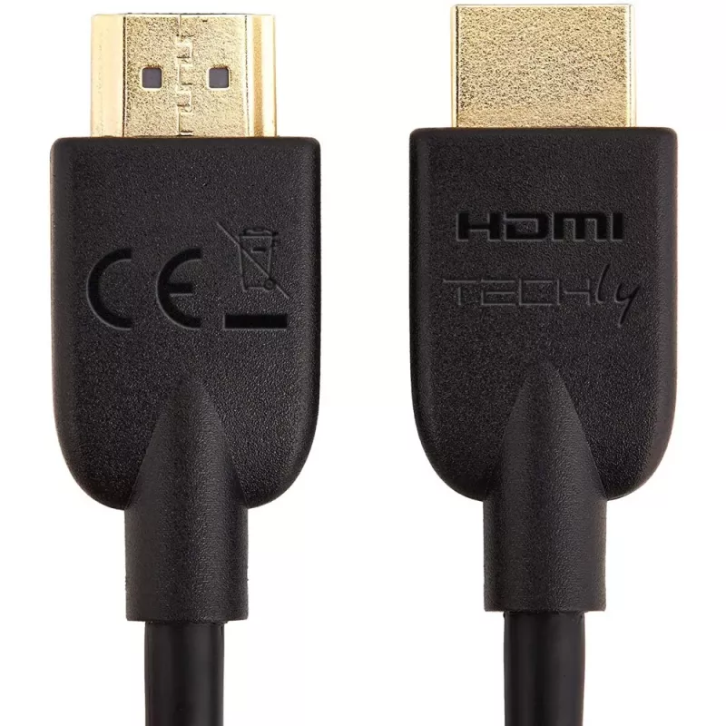 Techly ICOC HDMI2-4-020T HDMI kabelis 2 m HDMI Type A (Standarta) Melns