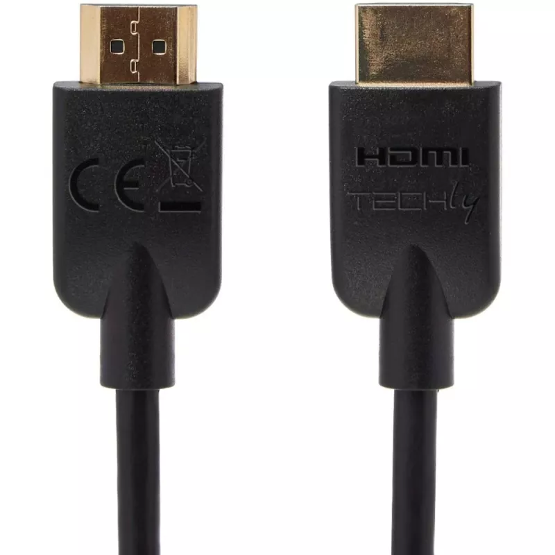 Techly ICOC HDMI2-4-020T HDMI kabelis 2 m HDMI Type A (Standarta) Melns