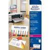 Avery Zweckform Quick&Clean C32026-25 vizītkartes, baltas, 54 x 85 mm, 270 g/m2, 250 kartītes (25 loksnes)