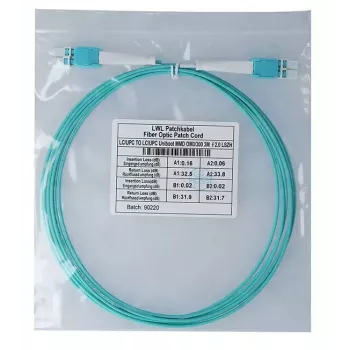 BlueOptics InfiniBand/optiskās šķiedras kabelis 3 m LC LC/APC Aqua