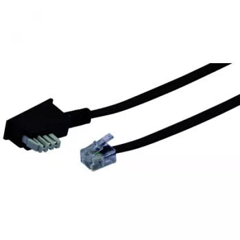 Kabelis RJ-11 Schwaiger 10m TAE-N Melns