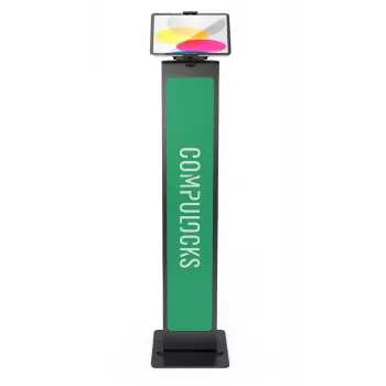 Compulocks Universal Tablet Cling Brandable Floor Stand melns