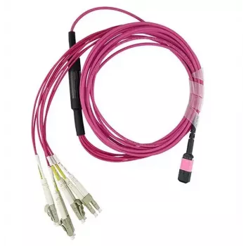 BlueOptics CBL-MPO12-4LC-OM4-10M optiskā šķiedra 10m MPO/UPC uz 4x LC Duplex/UPC