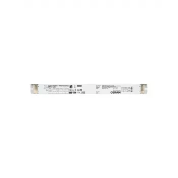 Elektroniskais balasts Osram QTP5 1X80, kalpošanas laiks 100000 h, AC 198–264 V, 50/60 Hz, 40 A, -20–50 °C, 360×30×21 mm