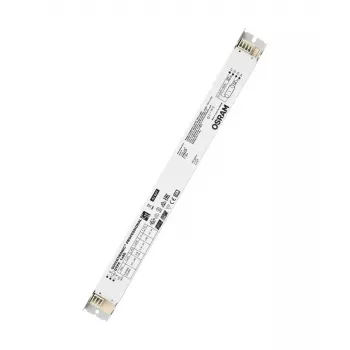 Elektroniskais balasts Osram QTP5 1X80, kalpošanas laiks 100000 h, AC 198–264 V, 50/60 Hz, 40 A, -20–50 °C, 360×30×21 mm