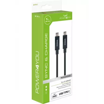 USB kabelis Schwaiger LK 101 C USB 3.2 Gen 2 1 m Melns
