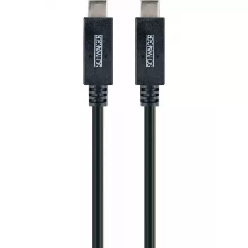 USB kabelis Schwaiger LK 101 C USB 3.2 Gen 2 1 m Melns